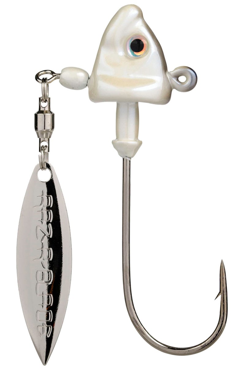 Strike King (TGSPH38-583) Tour Grade Spin Head Fishing Lure, 583 - Blue Gizzard Shad, 3/8 oz, Free Turning Lade - Image 1